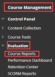 Access Course Reports