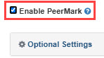 Enable PeerMark