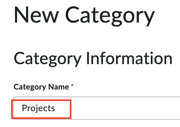 Fill in a group category name