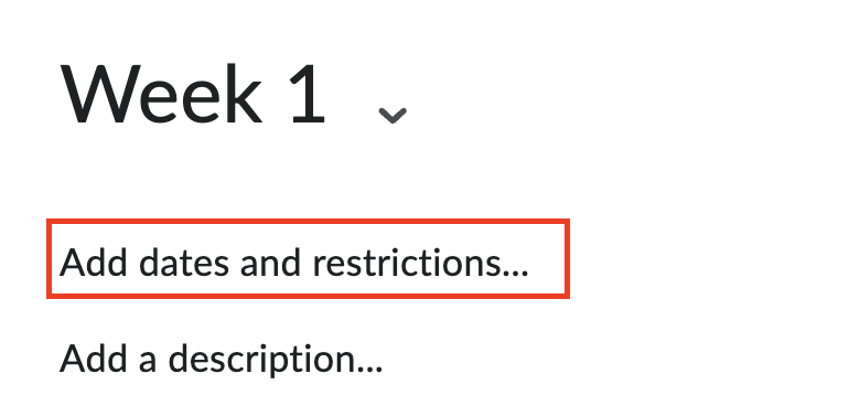 Adding a start and a due dates