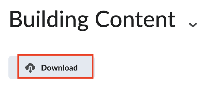 Content module download button