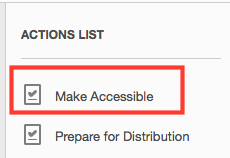 action to make accessible