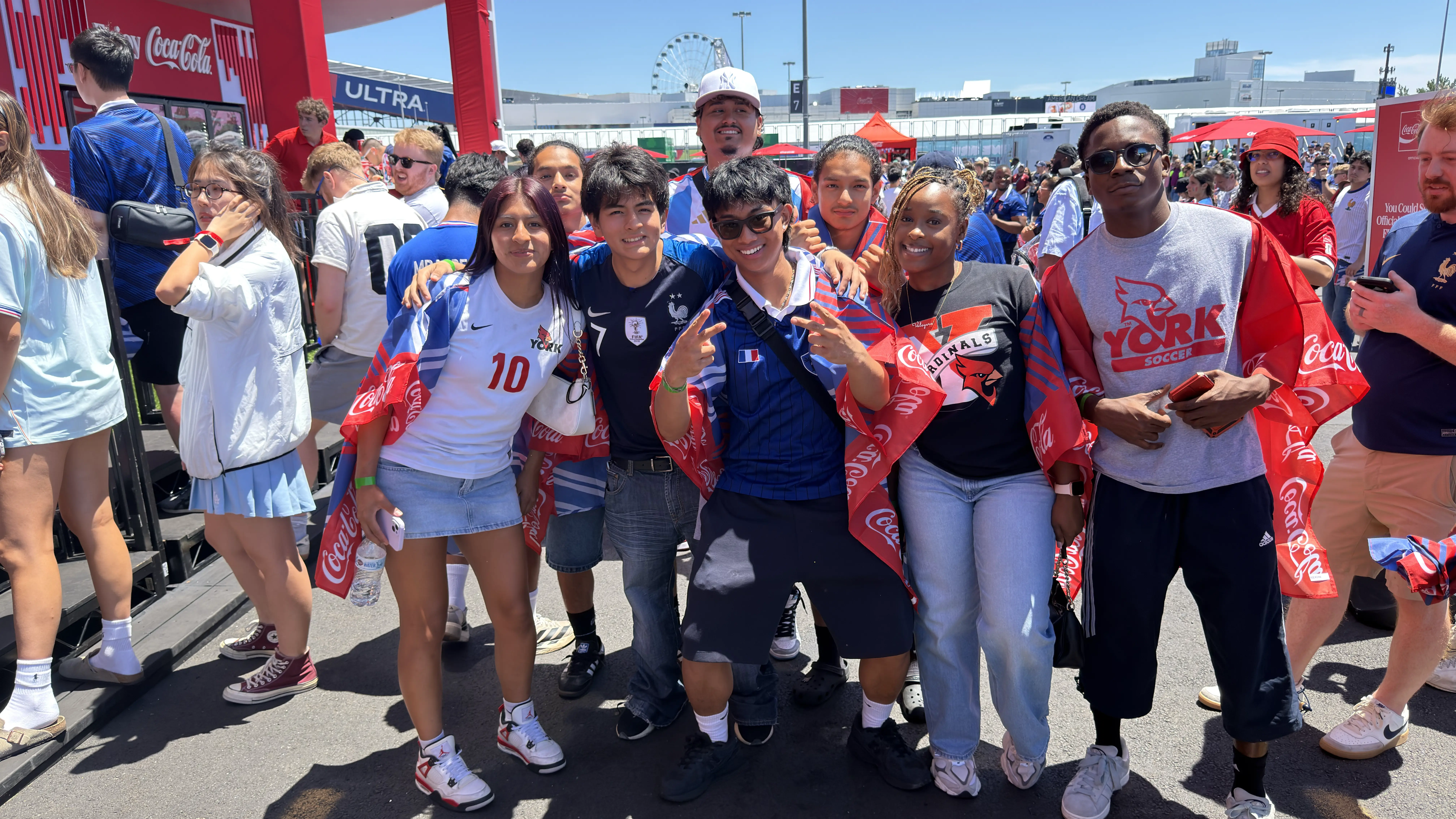 York College Students Attend France-Senegal World Cup Match at MetLife Stadium