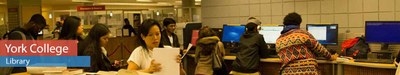Busy students in the library.