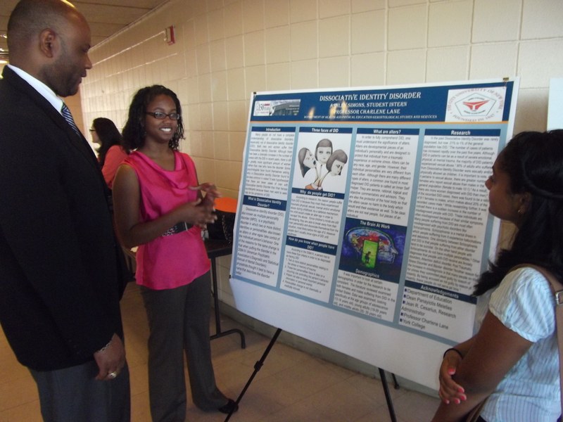 Student with Poster