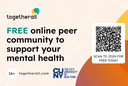 FREE online peer
community to
support your
mental health