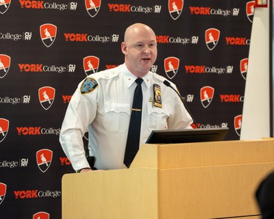 Chief James Assmann presenting at the 2024 Assessment Celebration Event