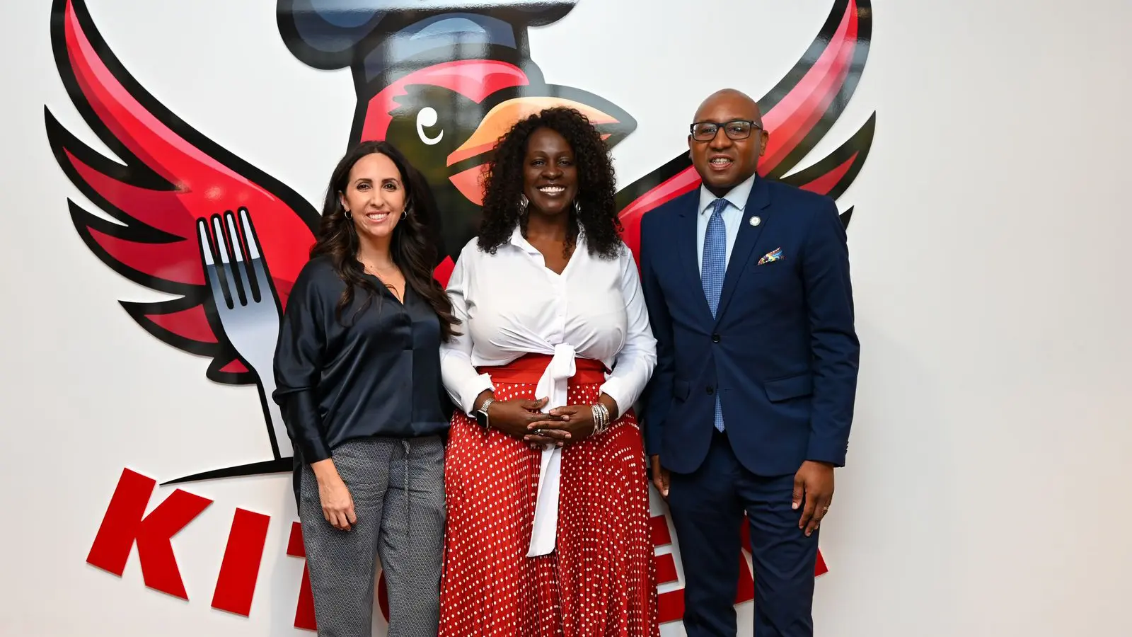 York’s eighth president, Dr. Claudia V. Schrader, who welcomed keynote speaker Queens Borough President Donovan Richards and Aldana Vasques President of MBJ Food