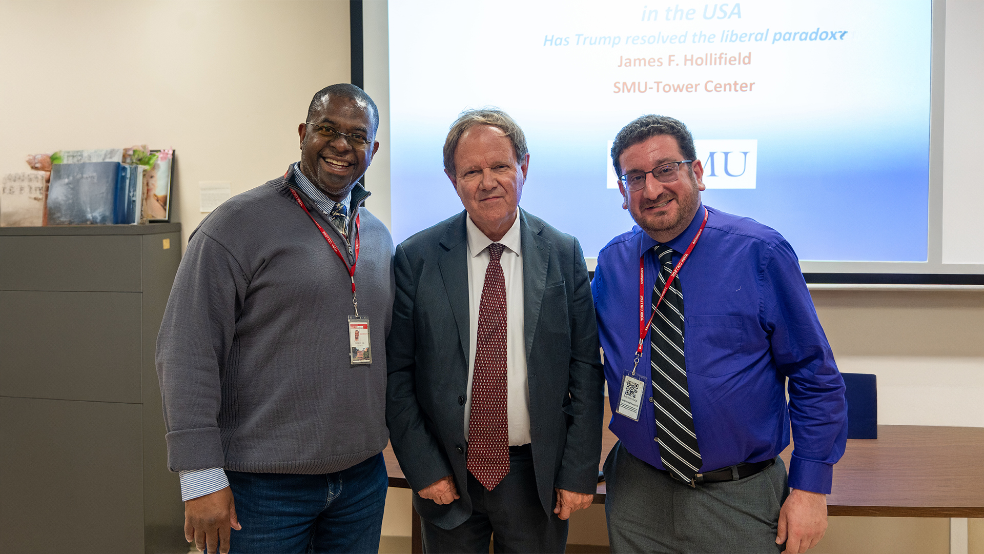 George White, speaker James Hollifield and Anthony Sparacino