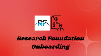 Research Foundation Onboarding