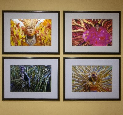 four photographs as installed in gallery