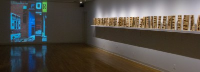 Gallery Installation view #2, multiple works, looking southwest