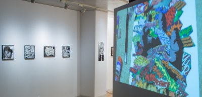 Gallery Installation view #3: looking SE, multiple works