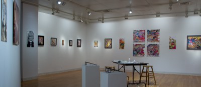 Gallery Installation view #6: looking SE, multiple works